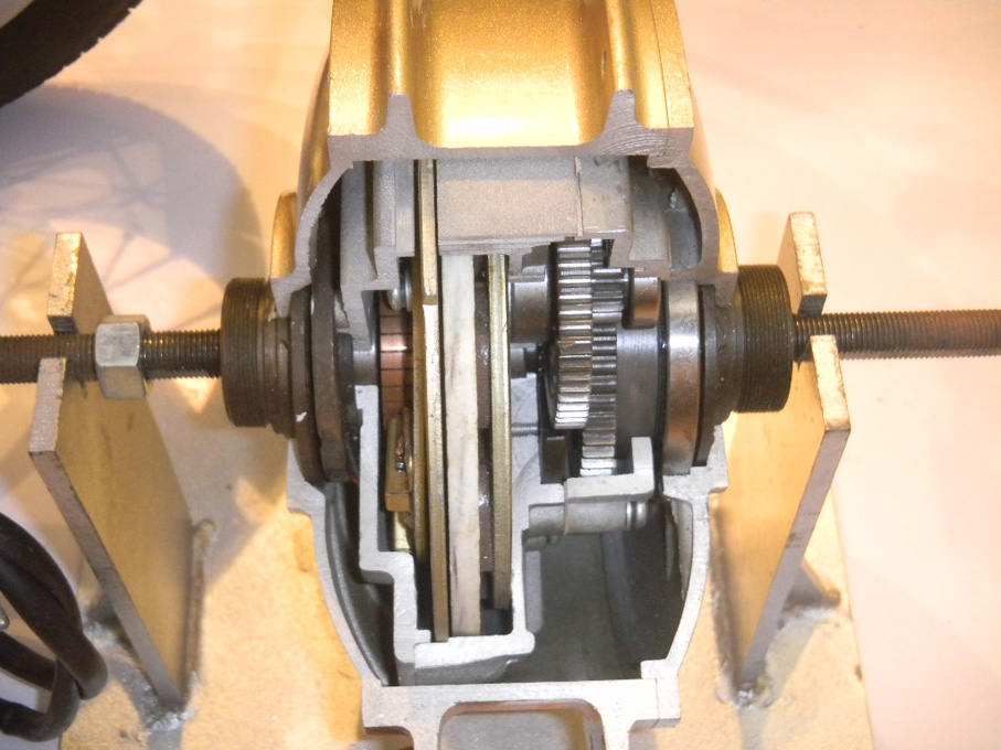 мотор-колесо с редуктором в разрезе